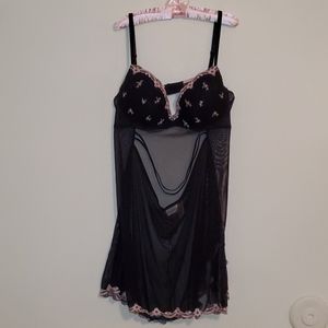 3x Chemise black & pink